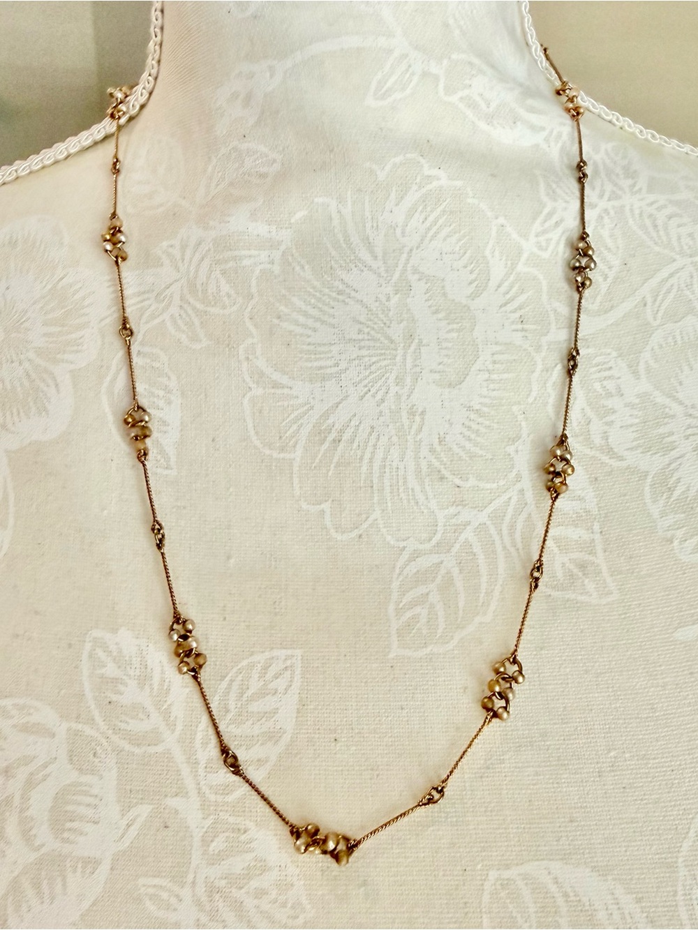 Avon Gold-Tone Beaded Station Necklace - Women Jewelry